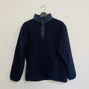 UNIQLO x WHITE MOUNTAINEERING Men's Fleece Oversized Long-Sleeve Pullover (XS)